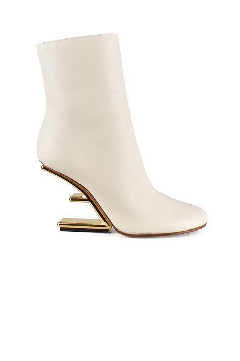 fendi white ankle boots|genuine fendi boots.